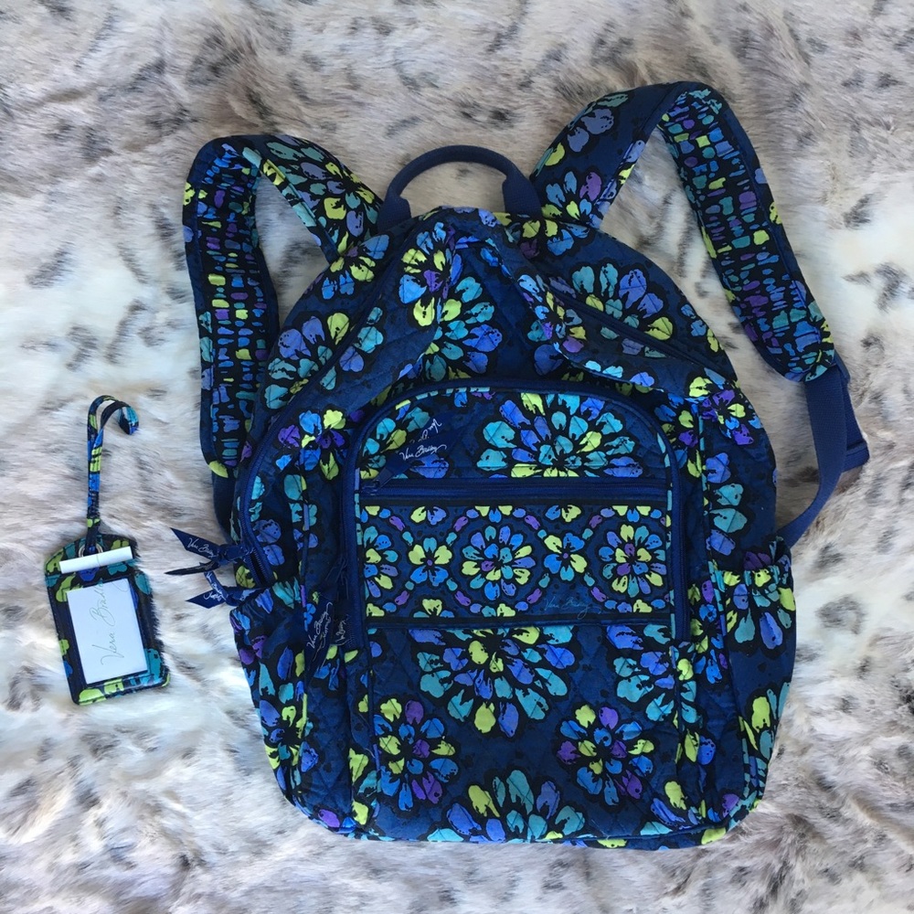 Vera Bradley Backpack + Luggage Tag NWOT